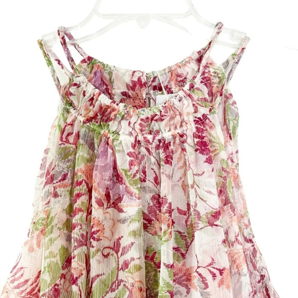 Misa Angelina Floral Drop Waist Maxi Halter Dress Flowy Feminine Size M/L NWT - Picture 10 of 13